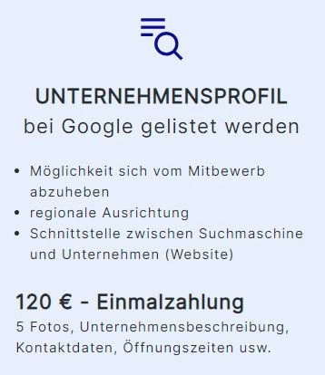 Google Unternehmensprofil